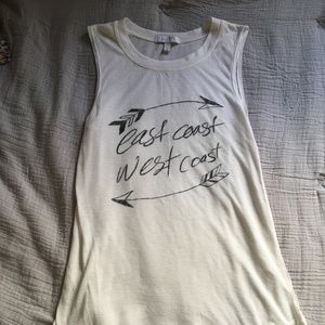 White East Coast, West Coast Tank Top by dELiA*s